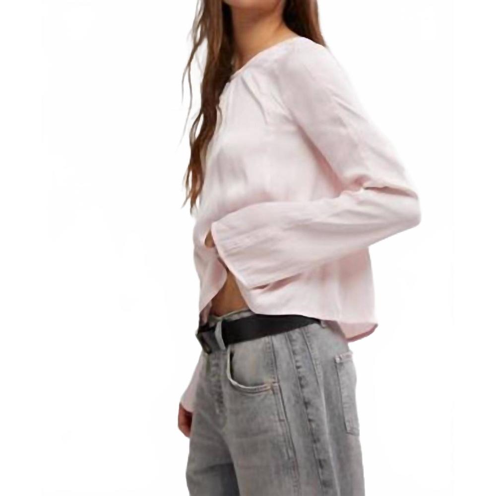 NEW FREE PEOPLE arabella blouse in apple blossom - Picture 2 of 4